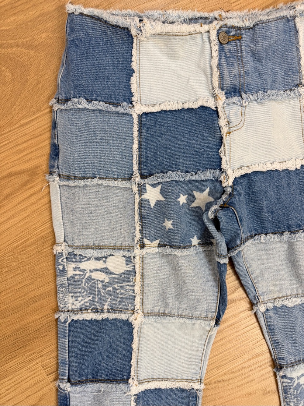 No Boundaries Patchwork Y2K Jeans - Picture 3 of 7